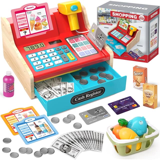 Imagen de KIZJORYA 2026 Caja Registradora de Madera en OfertitasTOP