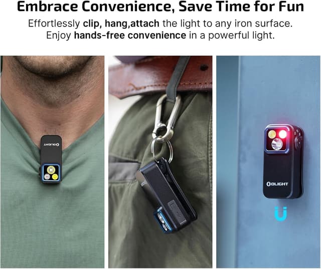 Thumbnail 6 de OLIGHT Oclip Pro clip-on torch (500 lumens, USB-C rechargeable) – compact EDC with magnetic base