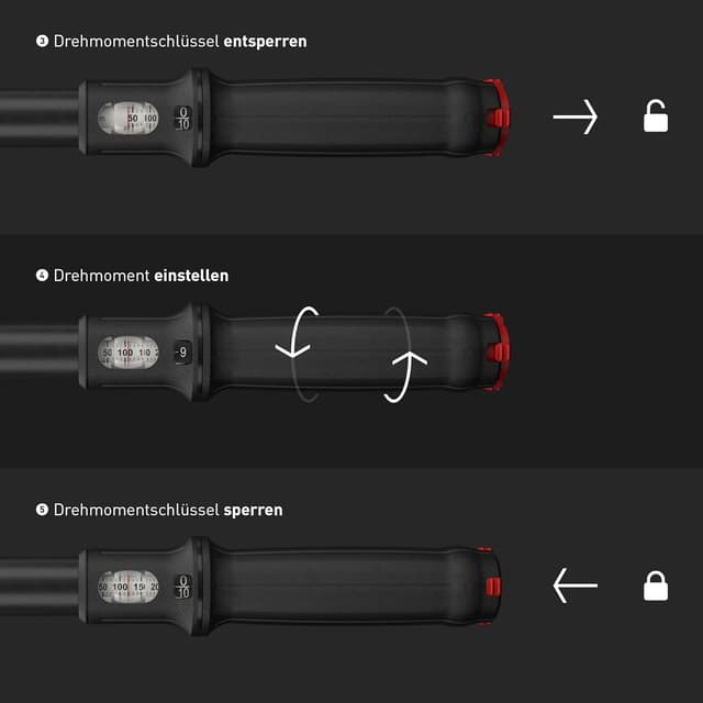 Thumbnail 3 de INBUS 73967 Drehmomentschlüssel 1/2" (40–200 Nm) für Links- & Rechtsanzug