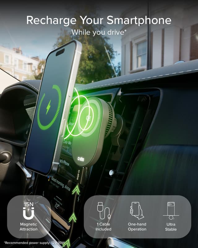 Thumbnail 2 de SBS Qi2 Cargador MagSafe para coche 25 W