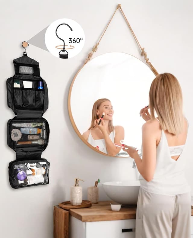 Thumbnail 1 de Seaforie Hängender Kulturbeutel 4-in-1 (groß, wasserdicht) mit 360° Haken – für Damen & Herren