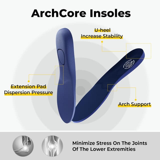 Thumbnail 6 de FitVille Men’s Wide Fit Slip-On Trainers (Extra Wide) with High Rebound cushioning