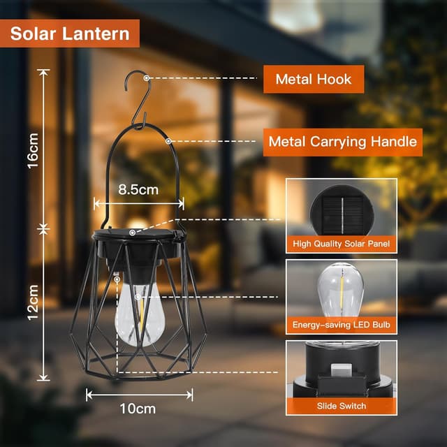 Thumbnail 3 de Ketom Farolillos Solares Exterior Octogonal