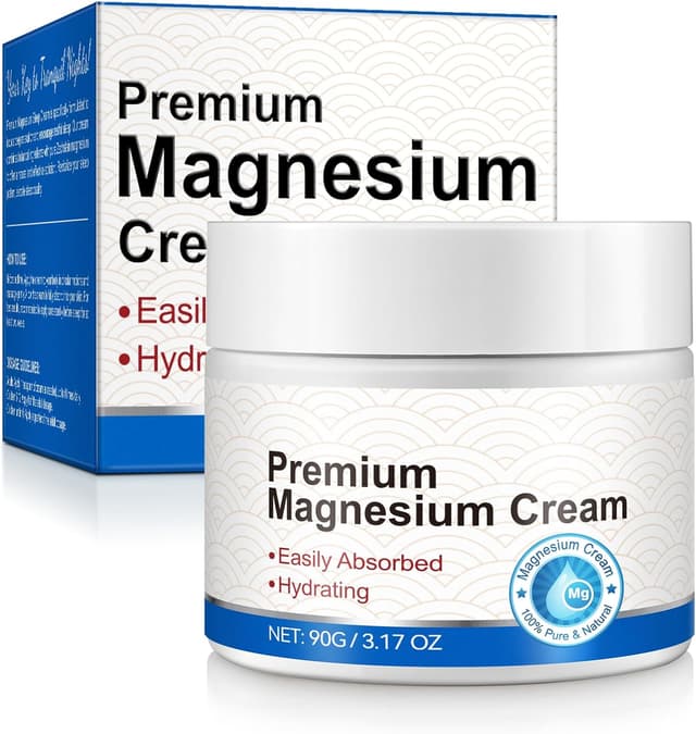 Detalle de Magnesium Cream & Lotion with Zechstein Magnesium (Topical Magnesium Chloride) for Legs, Muscles & Joints, 3.17g