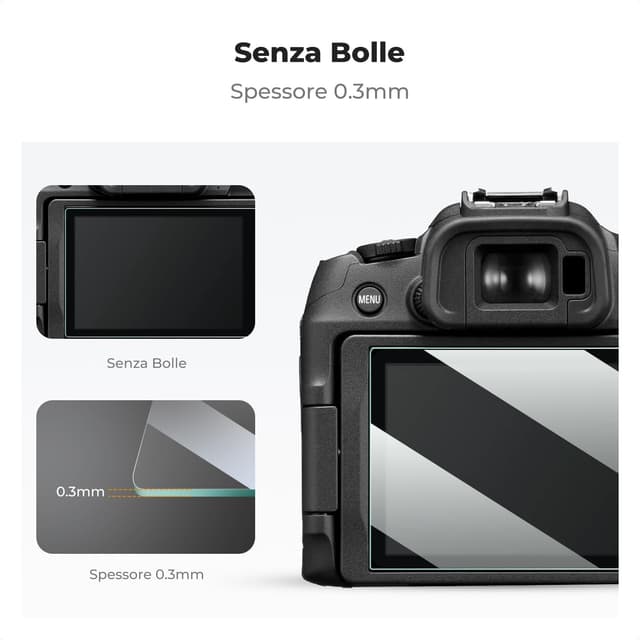 Thumbnail 5 de K&F CONCEPT Proteggi schermo per Canon R50 R8 3 pezzi