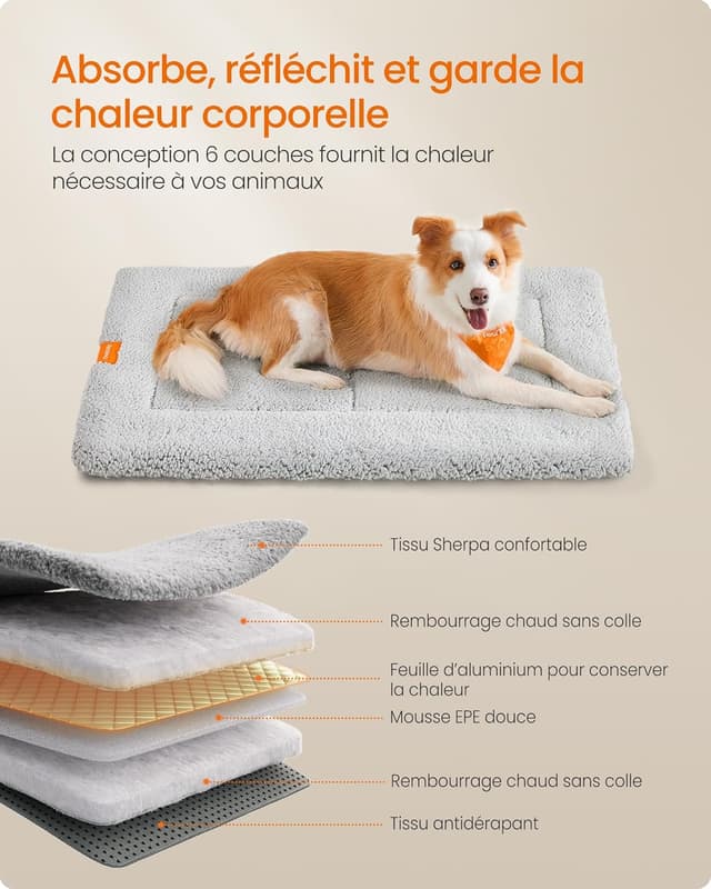 Detalle de Feandrea tapis chien 105 x 70 cm XL