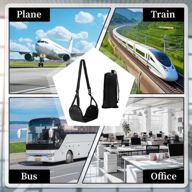 Thumbnail 4 de Xynovate Reposapiés para avión espuma viscoelástica