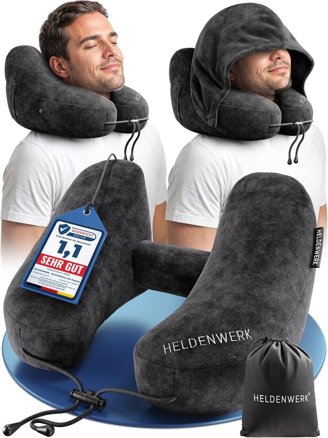 Detalle de HELDENWERK Air Nackenkissen Flugzeug Aufblasbar