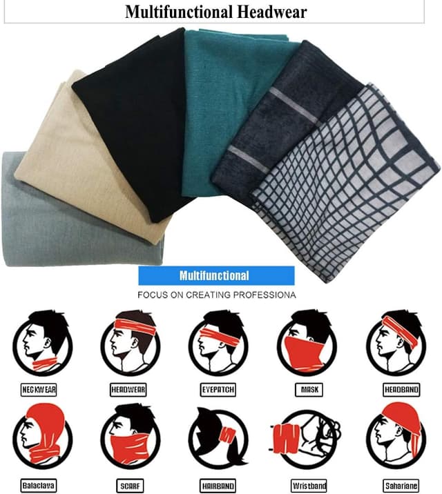 Thumbnail 6 de Nahtlose Bandanas Multifunktionstuch 50Ă25 cm đ§Ł