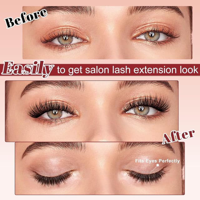 Detalle 2 de Higu clace LASH-A2: ciglia finte magnetiche naturali con applicatore, senza colla