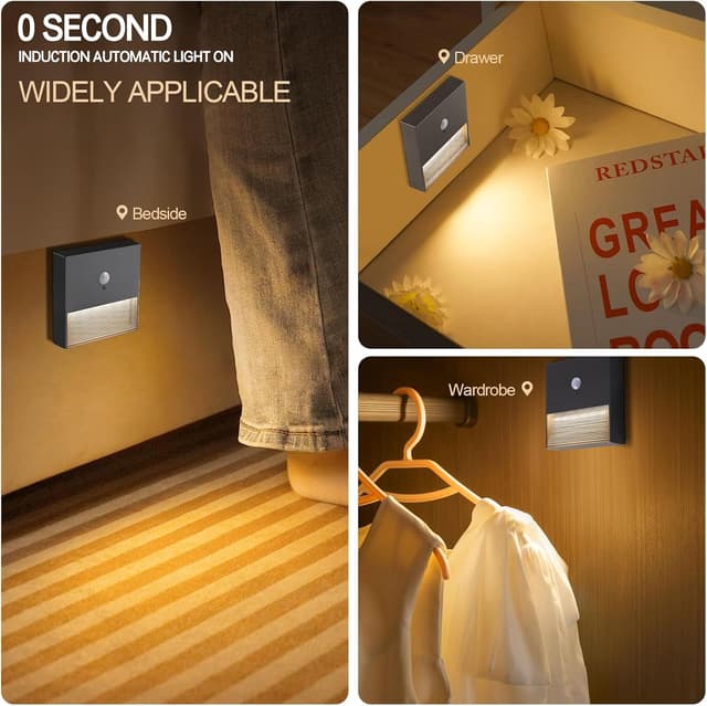 Thumbnail 6 de FenglinWisdom motion sensor night light 120°