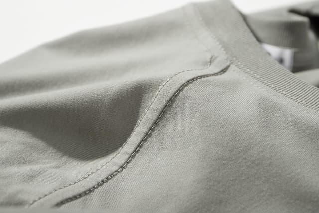 Detalle 2 de VEIISAR Herren dickes Rundhals-Langarmshirt aus 100% Baumwolle (Heavy Duty, pre-shrink)