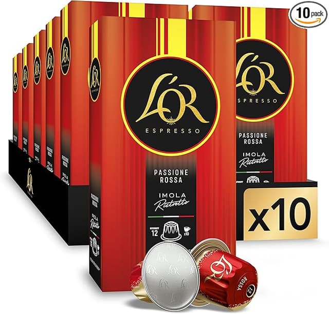 Detalle de L'OR Espresso Imola Ristretto | 100 Cápsulas Nespresso