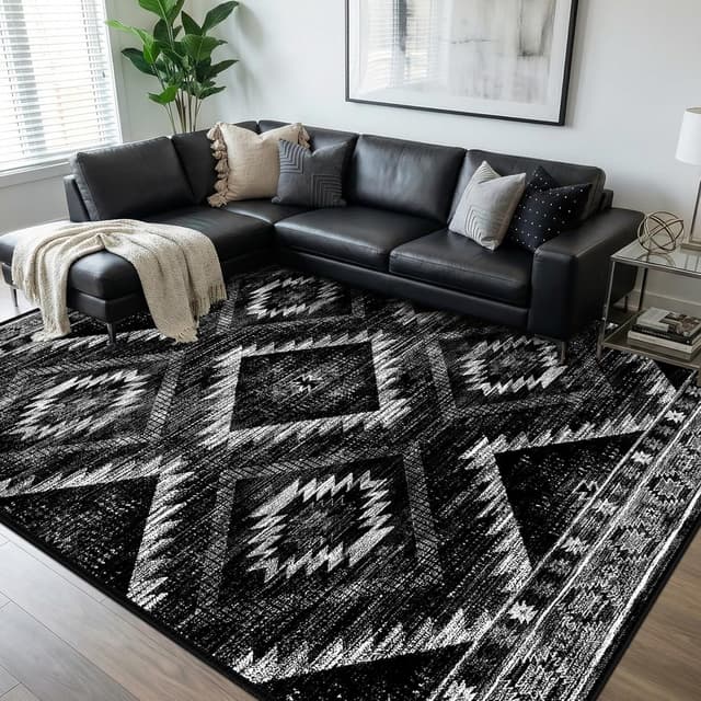 Detalle de Area Rug 8x10 Machine Washable Rug 🏠