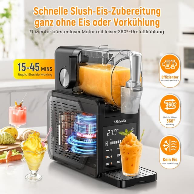 Detalle 2 de Azmsary Slush Maschine 2,5 L mit LED