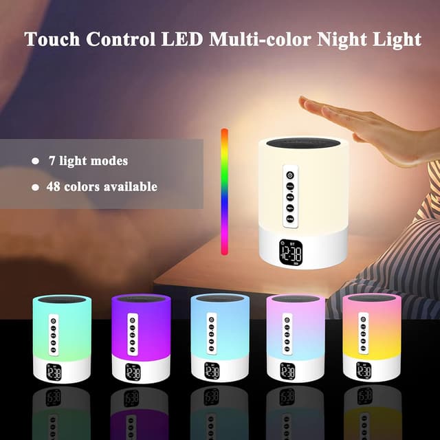 Thumbnail 2 de Biseoamz Night Light Bluetooth Speaker 5.0