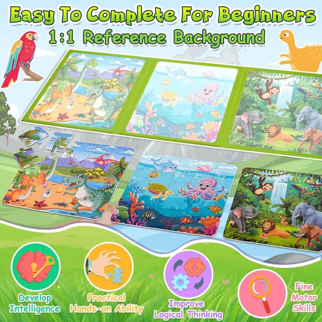 Thumbnail 3 de Dikence Magnetic Puzzles Travel Game 20pcs