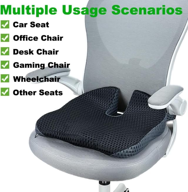 Thumbnail 4 de FOUNDCOOL Coussin siège mémoire coccyx