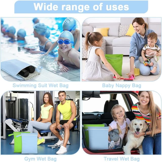 Thumbnail 6 de AOOSA reusable wet bag 2 pack 30 x 40 cm