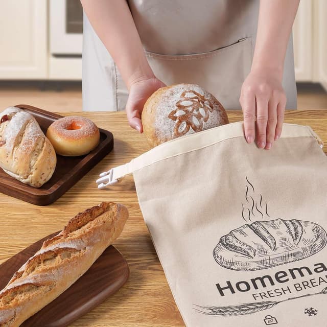 Thumbnail 4 de Beeswax Bread Bags 2 Pack for Sourdough