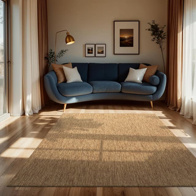 Detalle de Tapis intérieur et extérieur Paco Home 300x400 cm monochrome moucheté café