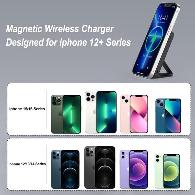 Detalle 2 de AOGUERBE power bank MagSafe 10000 mAh