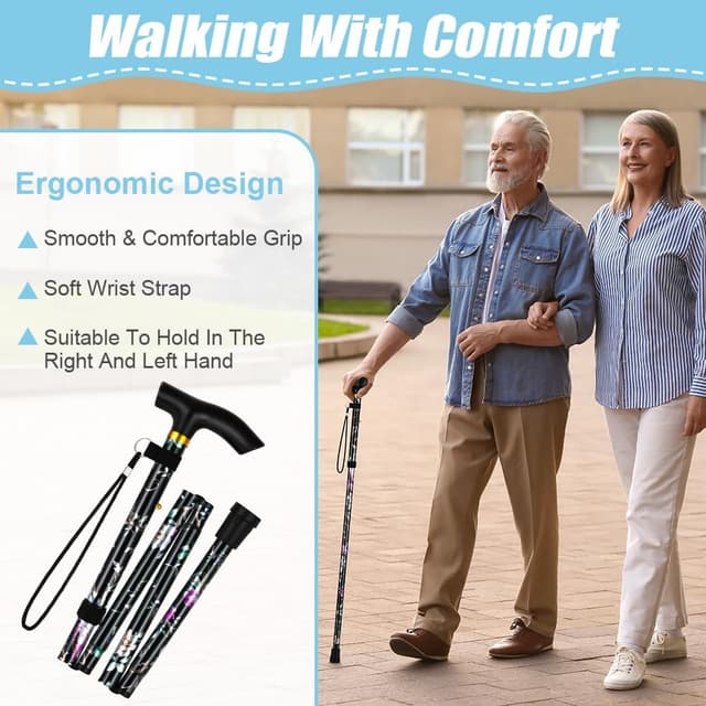 Detalle 1 de flintronic Canne de marche pliable 90 cm