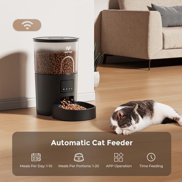 Thumbnail 6 de IMIPAW WiFi cat feeder for 10 meals