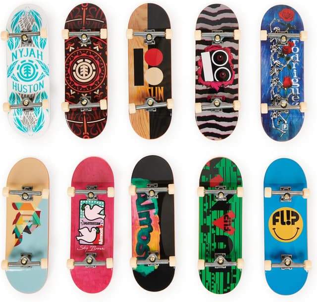 Detalle de Tech Deck DLX PRO Pack con 10 fingerboard collezionabili per skate