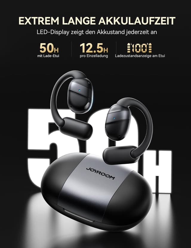 Detalle de JOYROOM Open Ear Kopfhörer Bluetooth 5.4, 50 Std. Spielzeit