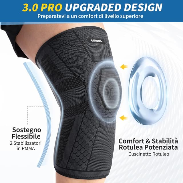 Detalle 2 de CAMBIVO Tutore Ginocchio con Gel pad rotuleo