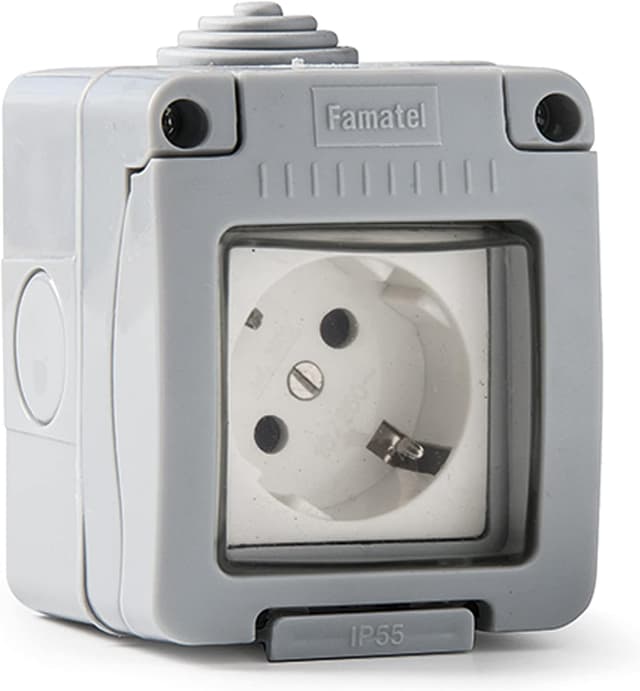 Detalle de Famatel 19068 Base19068 étanche IP55 16 A - 250 V