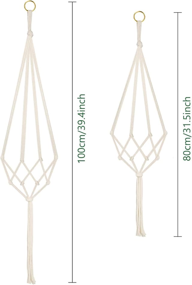 Detalle 2 de flintronic Hanging Planters Baskets 80cm pack