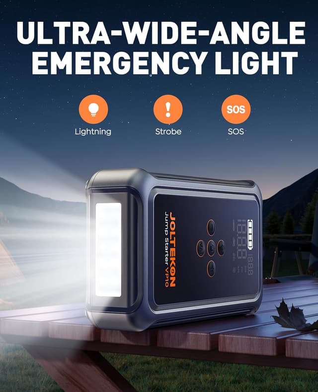 Thumbnail 4 de 5000A 150PSI Jump Starter Power Pack with 12V Car Battery Booster