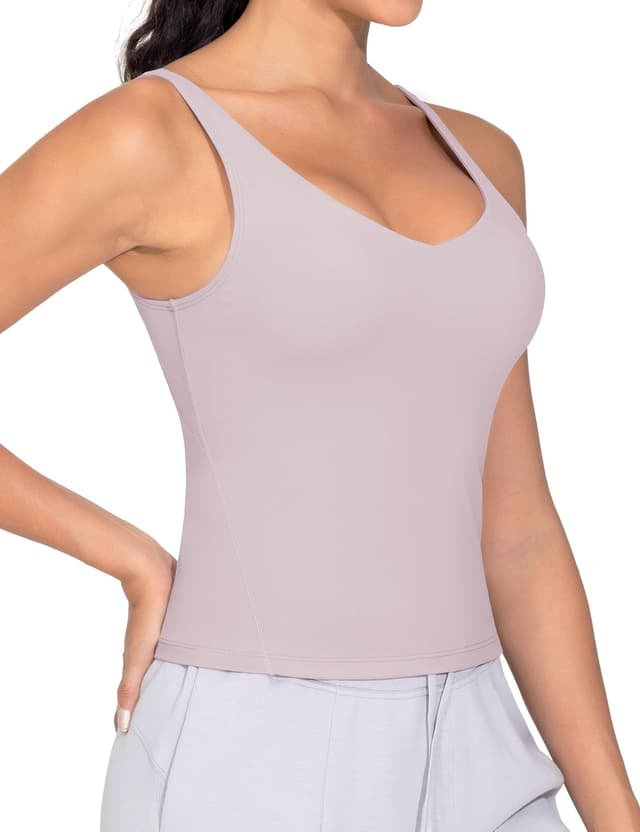 Detalle de THE GYM PEOPLE reggiseno sportivo da donna senza ferretto, imbottito e traspirante (per yoga e allenamento)