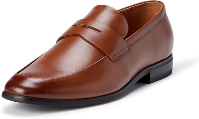 Detalle de Amazon Essentials Herren Penny-Loafer mit quadratischer Zehenpartie