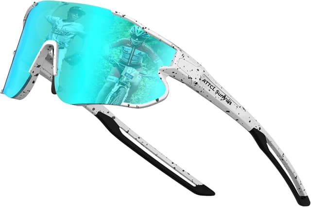 Detalle de ATTCL Lunettes de soleil de sport légères UV400 pour enfants et adolescents XQ548