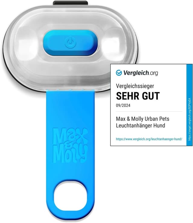 Detalle 2 de Max & Molly Matrix Ultra LED – Hundelicht für Geschirr, Leine & Halsband (schwarz, wasserfest, USB wiederaufladbar)