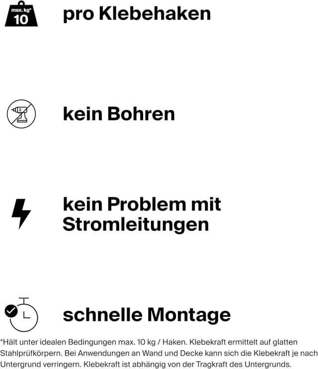 Detalle de Fischer crochets adhésifs 1 kit complet avec crochet et colle, chiffon de nettoyage (sans outils) – 545950