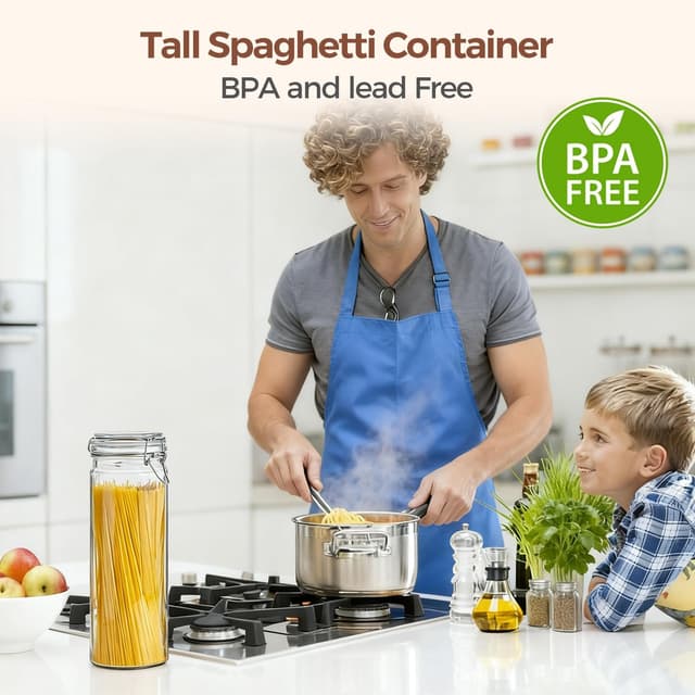 Thumbnail 4 de ComSaf Airtight Glass Jars 0.5 Gallon ๐ถ