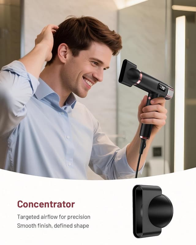 Detalle de MESCOMB Profi Ionen Föhn 1875 W mit Diffusor