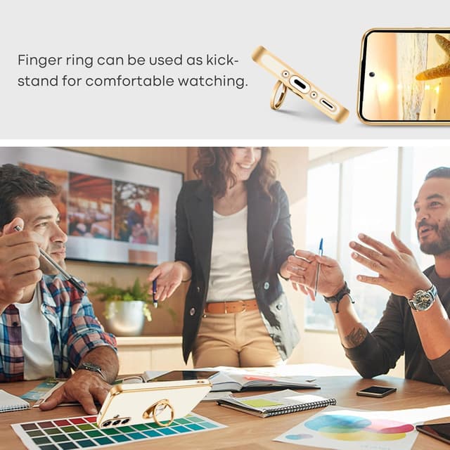 Detalle 2 de SouliGo Galaxy A35 Hülle mit 360 Ring