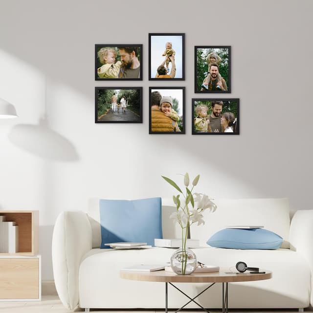 Thumbnail 6 de Hoikwo Multi 8x6 Photo Frames Set of 18 (6x8 Black) for Wall Hanging or Tabletop Display