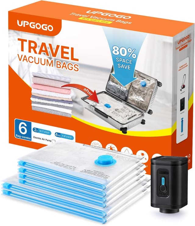 Detalle de UPGOGO Travel Vacuum Bags 6 Pack