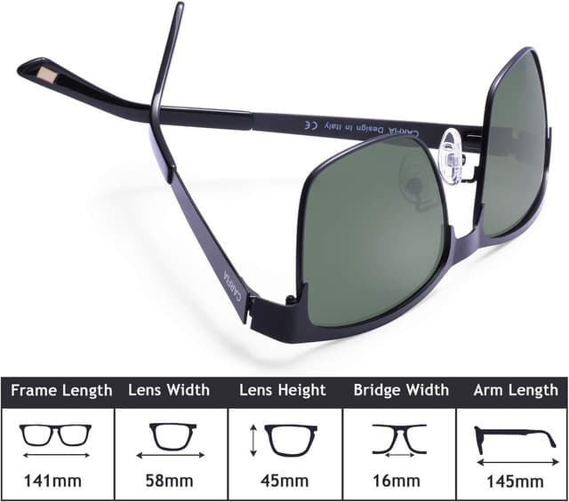Thumbnail 6 de CARFIA Polarisierte Sonnenbrille mit UV 400