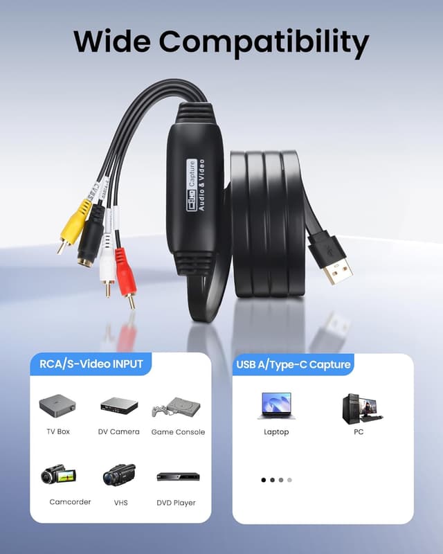 Thumbnail 2 de avedio links VHS to Digital Converter 1080P