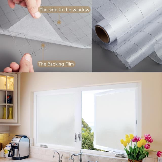 Detalle de LEMON CLOUD Film fenêtre anti-regard électrostatique dépolie 60x200 cm