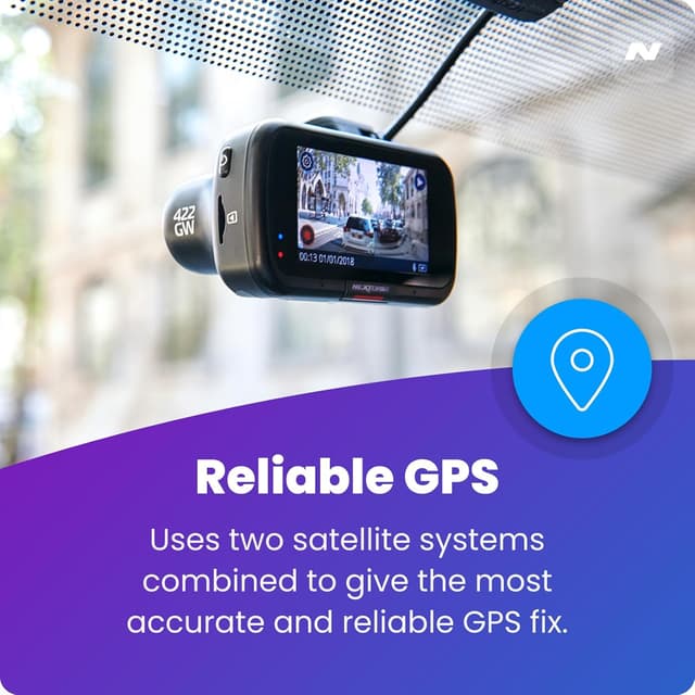 Detalle de Nextbase 422GW Front & Rear Dash Cam with 2.5" IPS Touch Screen, WiFi, GPS & Bluetooth