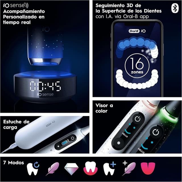 Thumbnail 5 de Oral-B iO 10 Cepillo Eléctrico Negro con App y Cargador 🪥