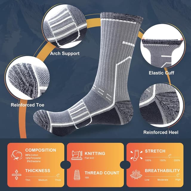 Detalle 1 de Circorld mens sports socks, 3 pairs